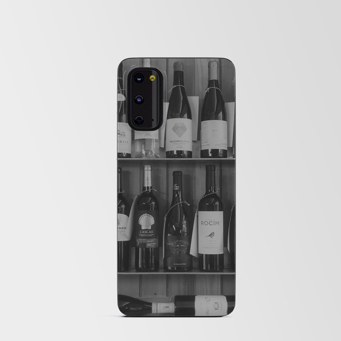 Black and White Wine Shelf Android Card Case