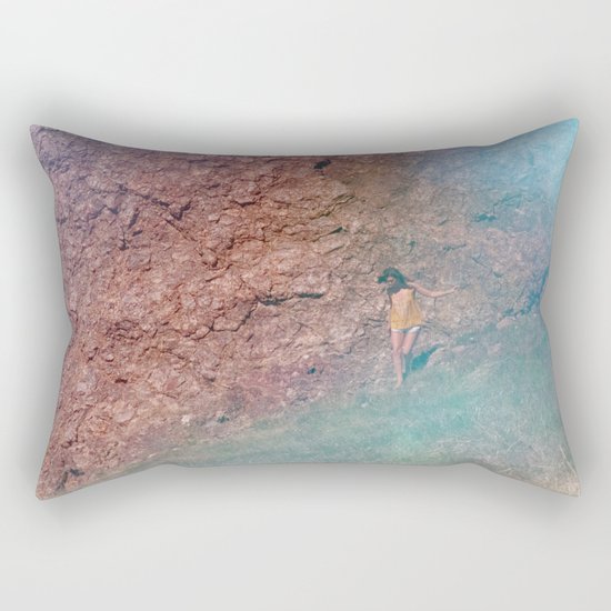 sometimes a step down is stepping up Rectangular Pillow