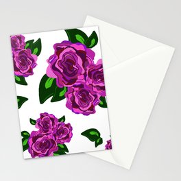 All Over Pink Floral Bouquet Stationery Cards