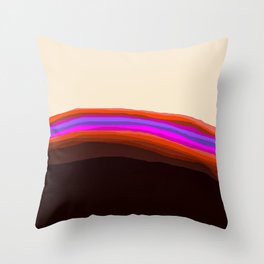 Orange, Purple, and Cream Abstract Throw Pillow | Color, Black And White, Curated, Colors, Vintage, Modern, Beige, Design, Graphic, Pattern 