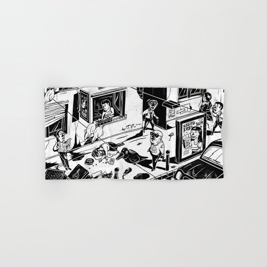 Pipien Molestus in the city Hand & Bath Towel