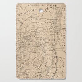 Vintage Map of The Adirondack Mountains (1874) Cutting Board