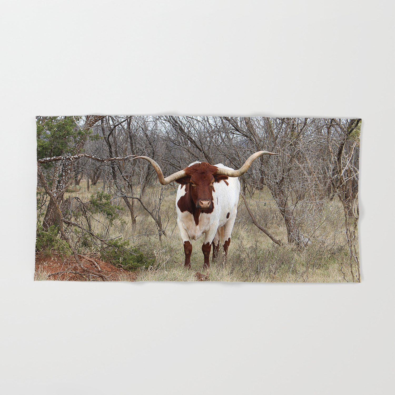 Longhorn Cattle Hand Bath Towel By The Adventurous Artist Society6 Longhorn Cattle Hand Bath Towel By