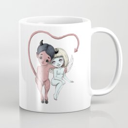 Little devil in love with an angel Coffee Mug