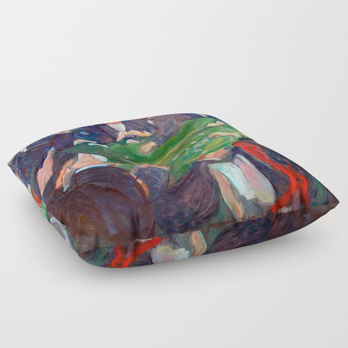 Edvard Munch At the Roulette Table in Monte Carlo Floor Pillow
