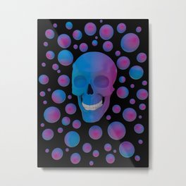 Happy skull Metal Print