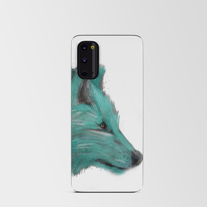 Teal Wolf Android Card Case