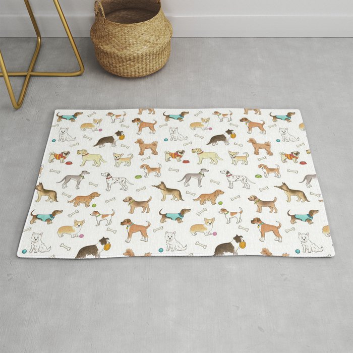 Breeds of Dog Rug