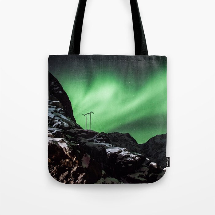 Aurora in Lofoten, Norway (II) Tote Bag