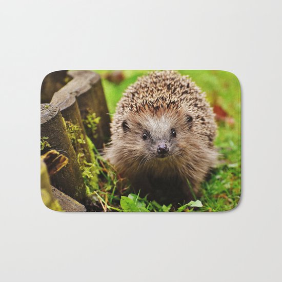 Cute Little Hedgehog Bath Mat