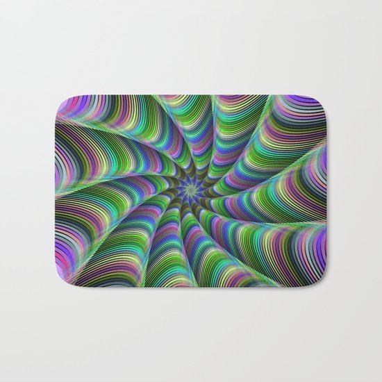 Striped tentacles Bath Mat