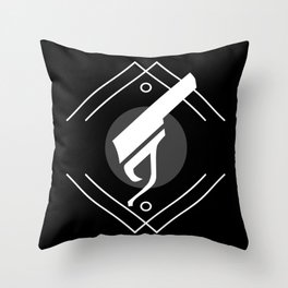 Emblem Noir Throw Pillow