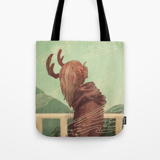 Last Year's Antlers Tote Bag