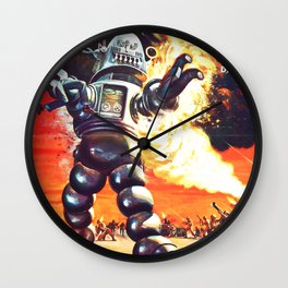 The Invisible Boy, 1957 (Vintage Movie Poster) Wall Clock