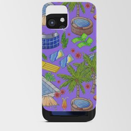 Pool Paradise - Purple iPhone Card Case