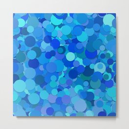 Shades of Blue Metal Print