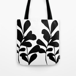 Feuillage - Black & White Tote Bag