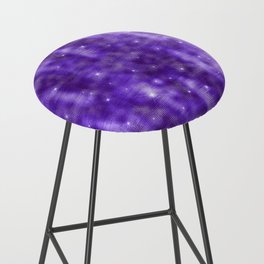 Glam Purple Diamond Shimmer Glitter Bar Stool