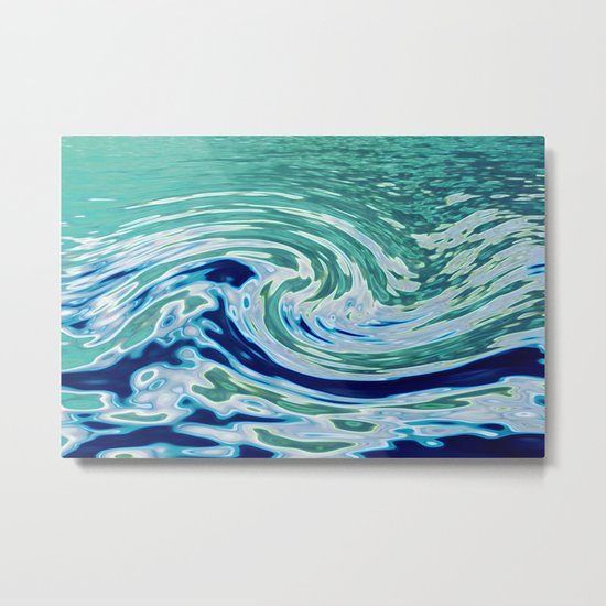 OCEAN ABSTRACT 2 Metal Print