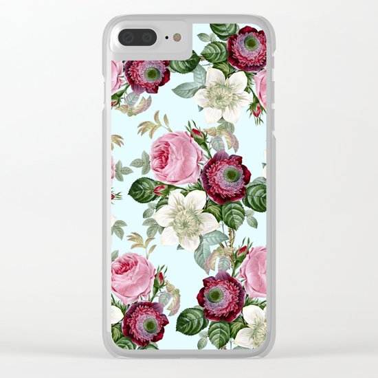 Floral enchant Clear iPhone Case