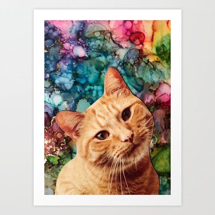 Orange Tabby Cat Art Print By Ch00sewisely Society6