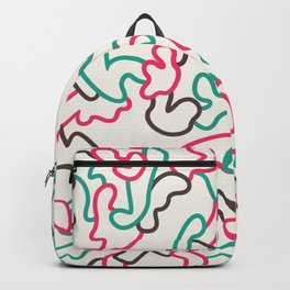 Fantasy pattern. Colour #1. Backpack | Graphic, Curve, Graphicdesign, Line, Candy, Fashion, Fantasy, Abstract, Style, Decorative 