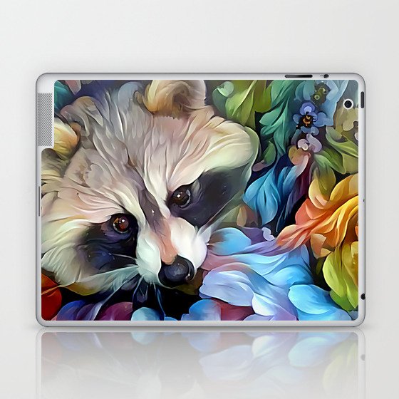 Peekaboo Raccoon Laptop & iPad Skin
