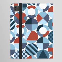 Red and Blue Pattern iPad Folio Case