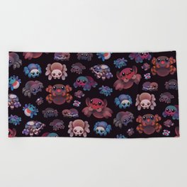 Tarantulas - dark Beach Towel