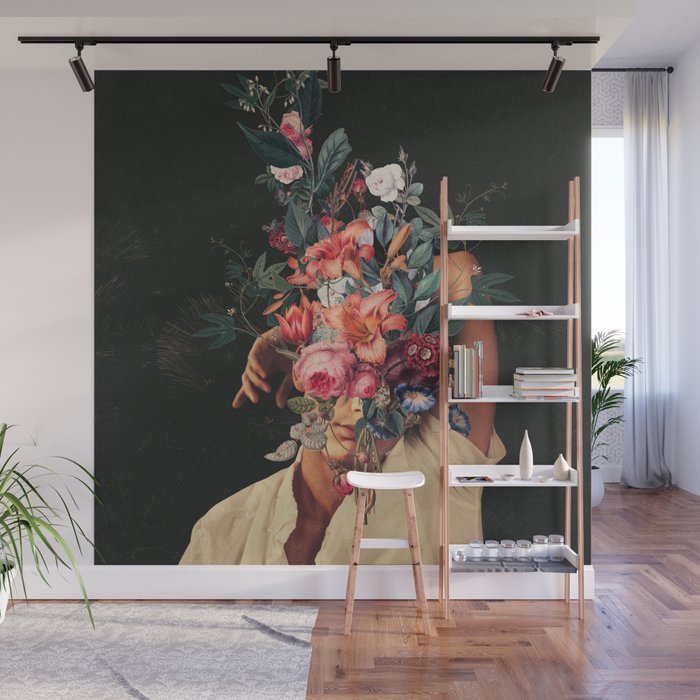 Roses Bloomed every time I Thought of You Wall Mural