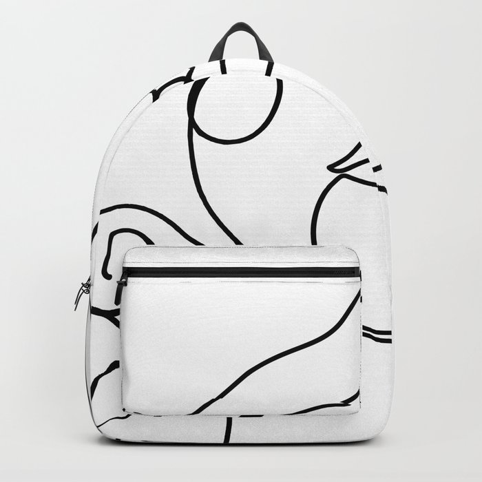 Printable Lady Portrait Line Example, Woman Sketch Backpack via valleriaart graphic about Printable Backpacks called Printable Female Portrait Line Case in point, Girl Sketch Backpack by means of valleriaart