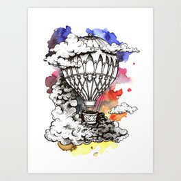  Hot air balloon Art Print