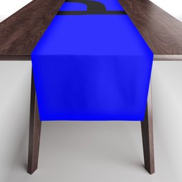 LETTER P (BLACK-BLUE) Table Runner