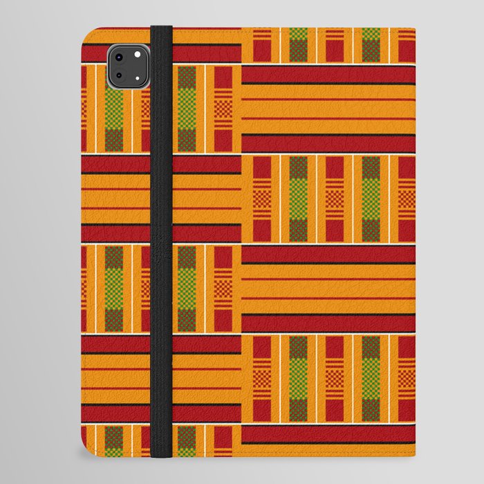 Kente Cloth Pattern African Ghana Design iPad Folio Case