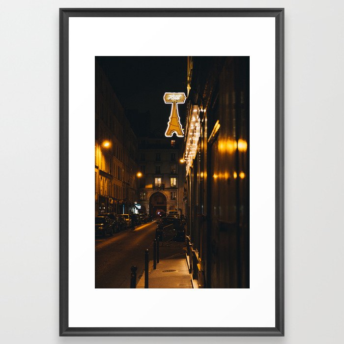 Paris at Night Framed Art Print