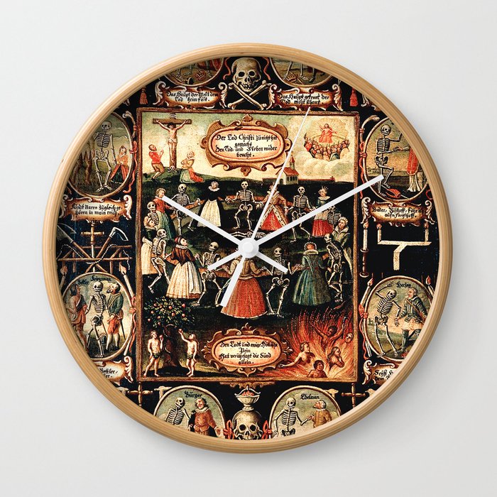 Hans Holbein - The dance of death Wall Clock