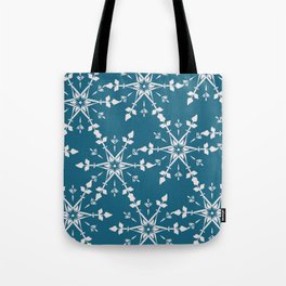 Winter Snowflake Pattern Tote Bag