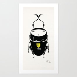 black cricket Art Print