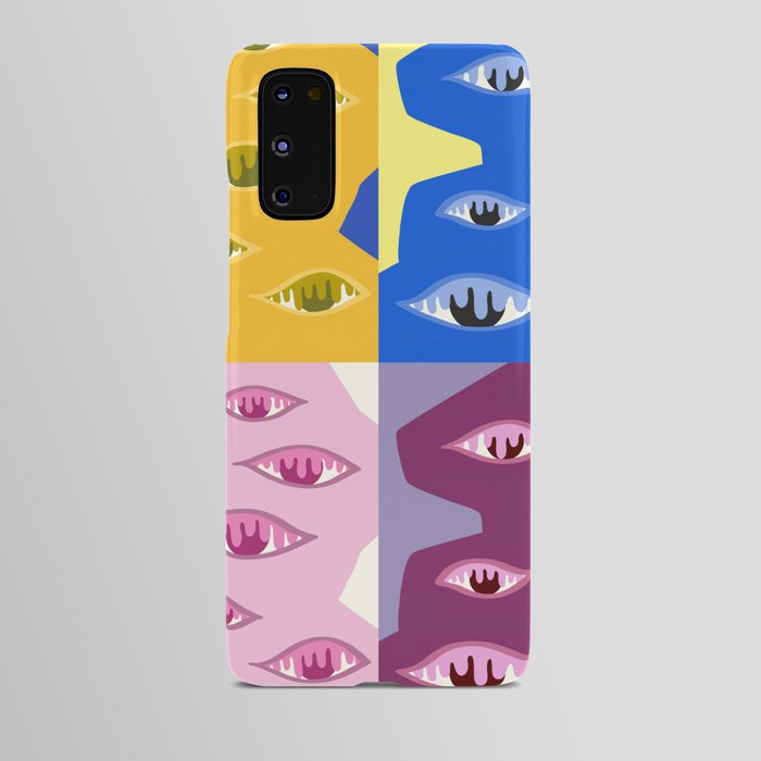 The crying eyes patchwork 4 Android Case