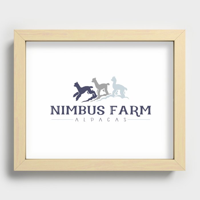Nimbus Farm Alpacas LLC Logo Recessed Framed Print