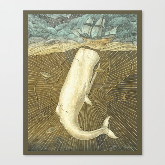 White Whale Canvas Print