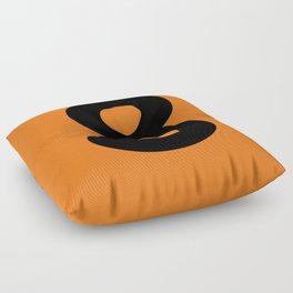 Number 8 (Black & Orange) Floor Pillow