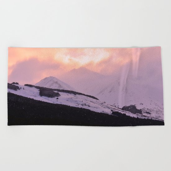 Rose Quartz Turbulence - III Beach Towel