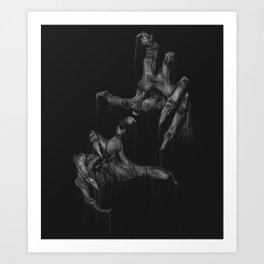 Death's Hands Art Print