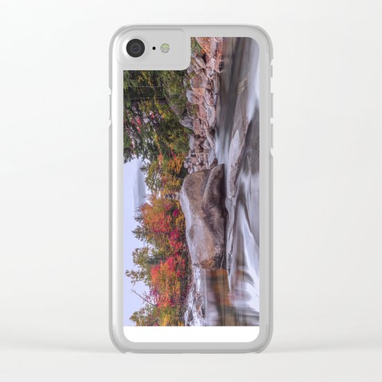 mountain stream Clear iPhone Case