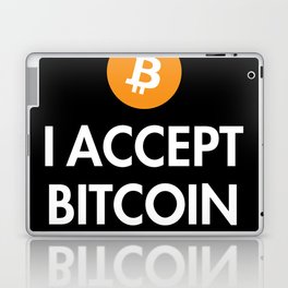 I Accept Bitcoin Laptop Skin