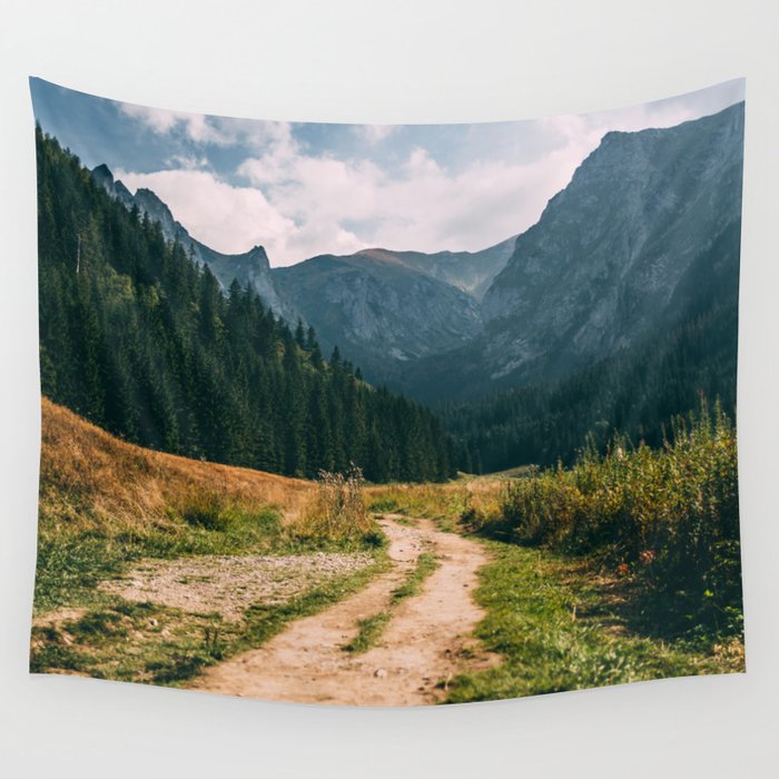 Sunny Mountain Valley | Late Summer Landscape | Tatry Wall Tapestry