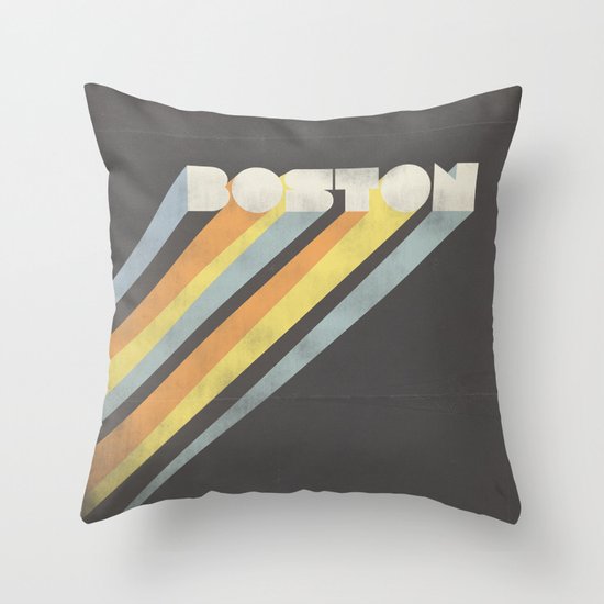 Boston : Resilient Throw Pillow