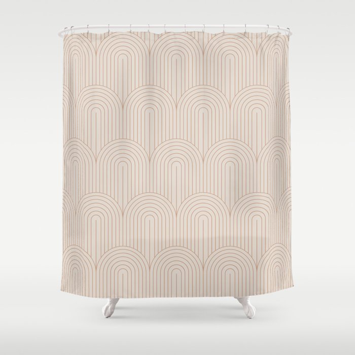 Art Deco Arch Pattern XIV Shower Curtain