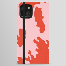 Bold Pink + Red Animal Print Spots iPhone Wallet Case